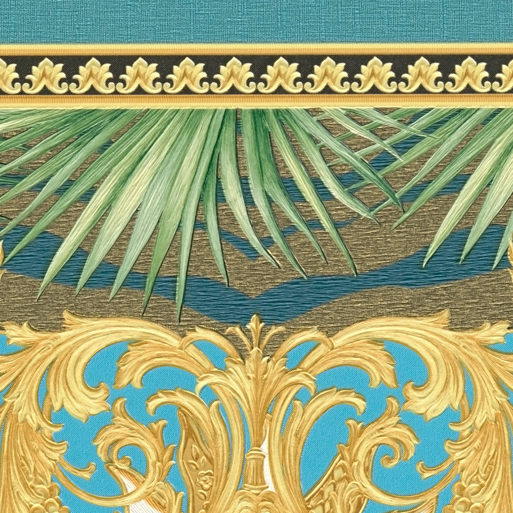 Versace 5 -  Ornate Palm designer wallpaper AS Creation    