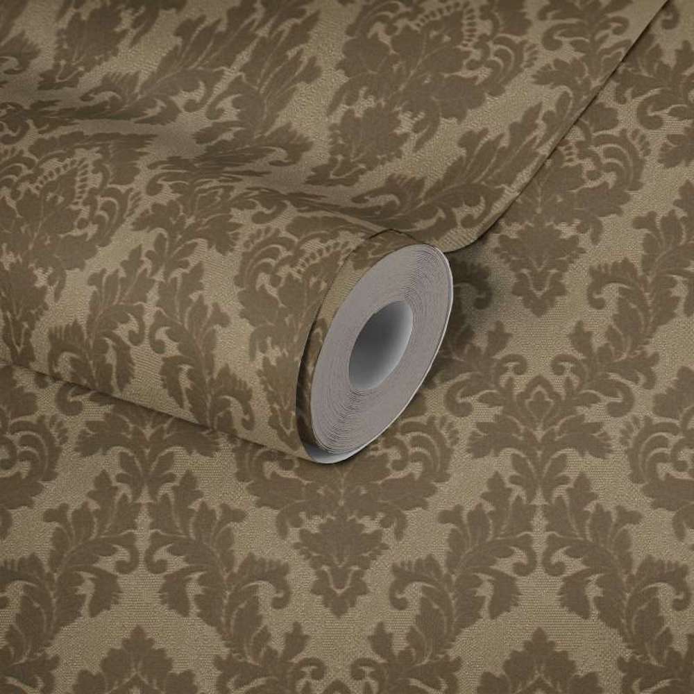 Castello - Flocked Damask Opulence textile wallpaper AS Creation    