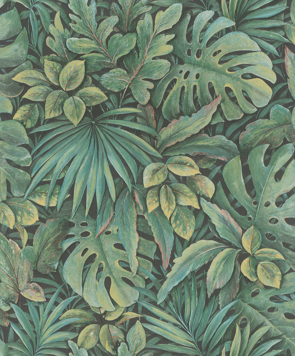 Botanica - Jungle Palms botanical wallpaper Marburg Roll Green  33304