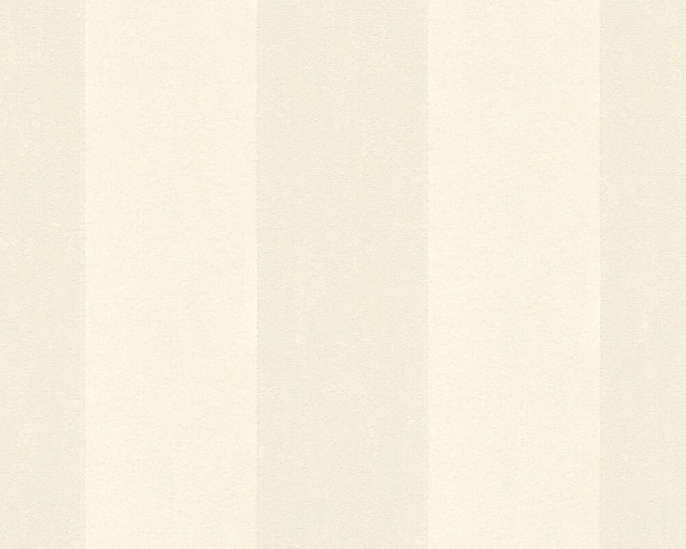 Castello -  Flock Baroque Stripe textile wallpaper AS Creation Roll Cream  335811