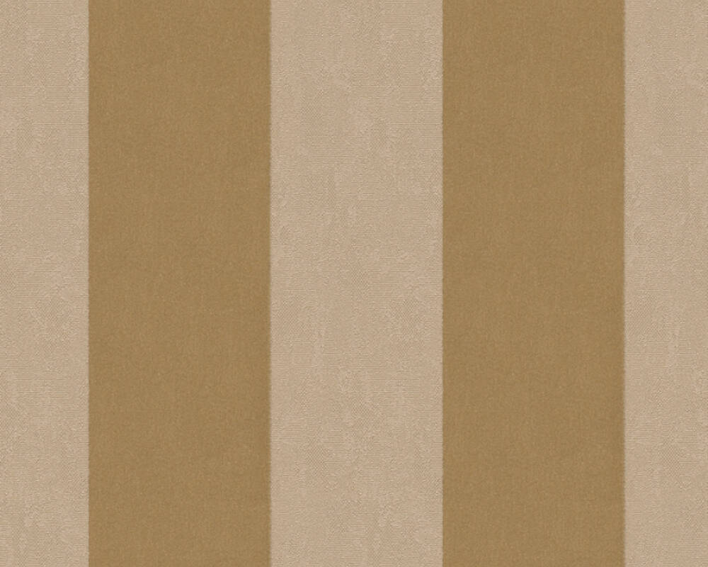 Castello -  Flock Baroque Stripe textile wallpaper AS Creation Roll Gold  335812
