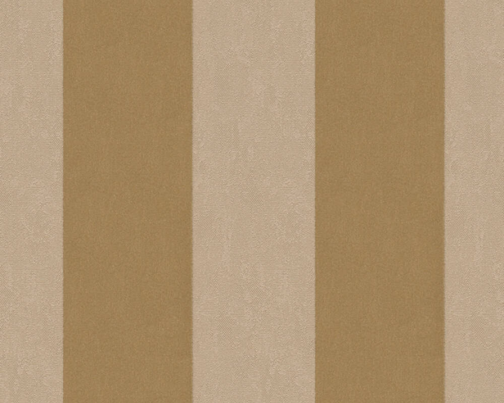 Castello -  Flock Baroque Stripe textile wallpaper AS Creation Roll Gold  335812