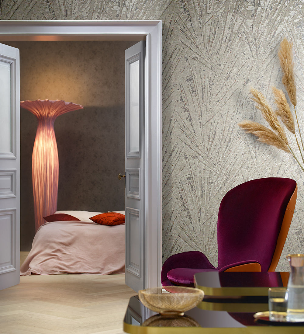 Papis Loveday - Luxe Geo Palm Fronds botanical wallpaper Marburg    