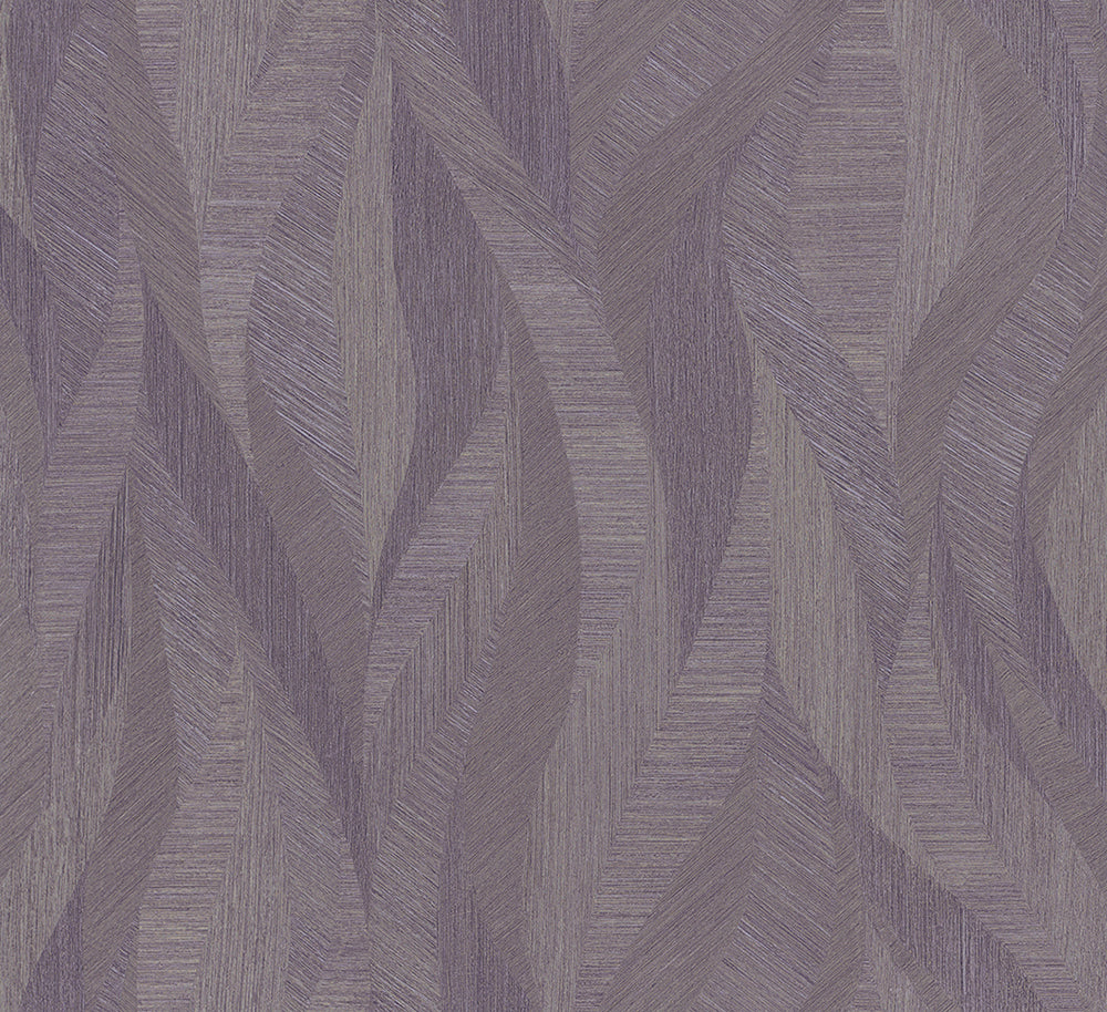 Papis Loveday - Waves botanical wallpaper Marburg Roll Purple  33714