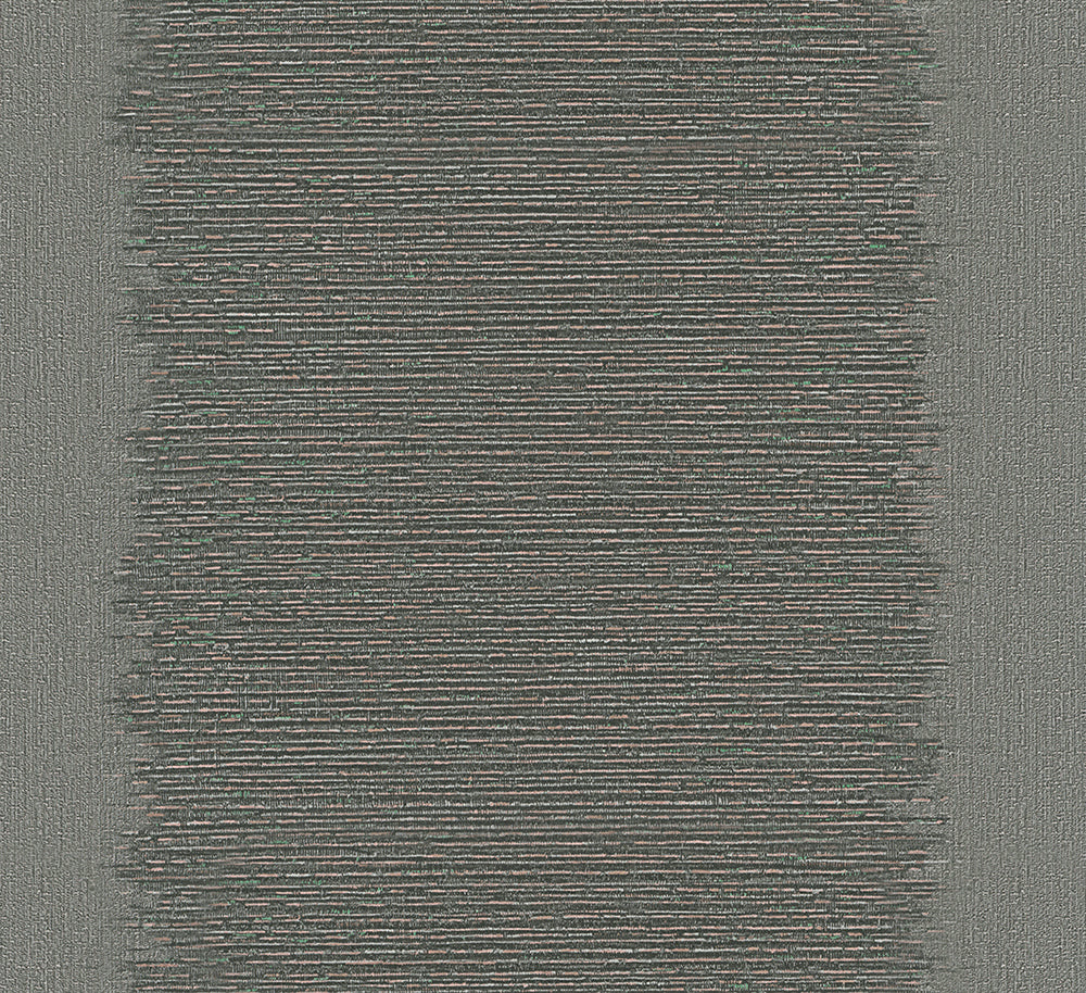 Papis Loveday - Multi Weave Stripe stripe wallpaper Marburg Roll Dark Grey  33746