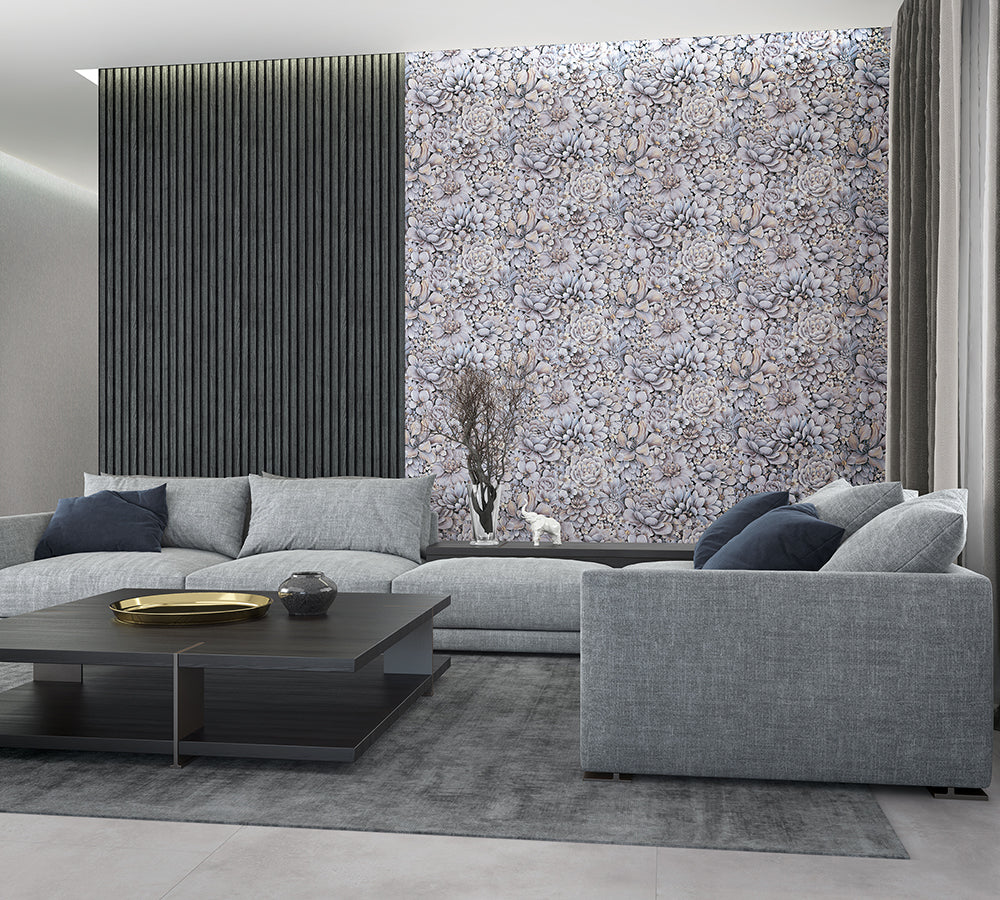 Botanica - Wood Stripe damask wallpaper Marburg    