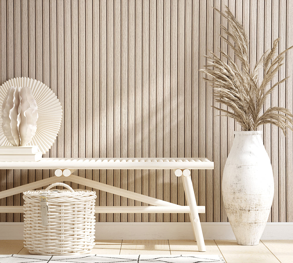 Botanica - Wood Stripe damask wallpaper Marburg    