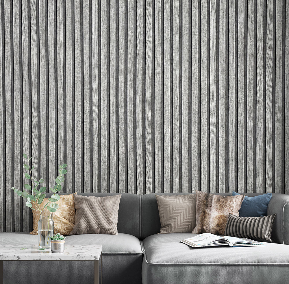 Botanica - Wood Stripe damask wallpaper Marburg    