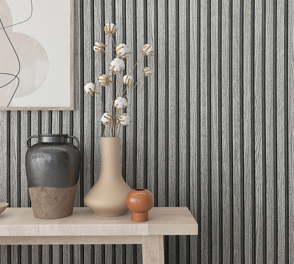 Botanica - Wood Stripe damask wallpaper Marburg    