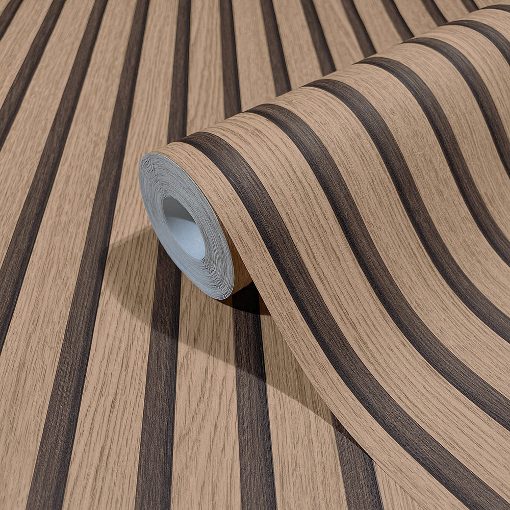 Botanica - Wood Stripe damask wallpaper Marburg    