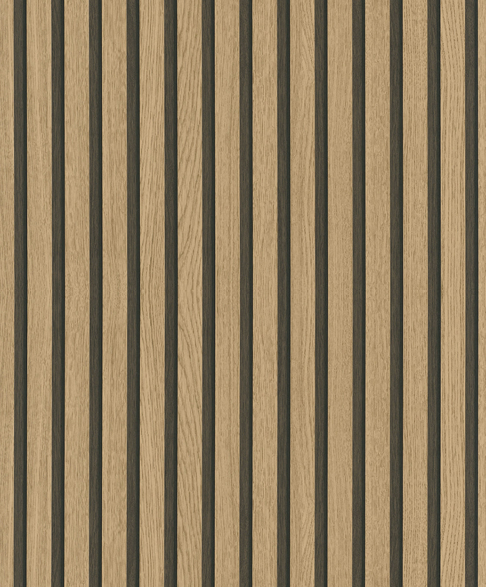 Botanica - Wood Stripe damask wallpaper Marburg Roll Brown  33960 