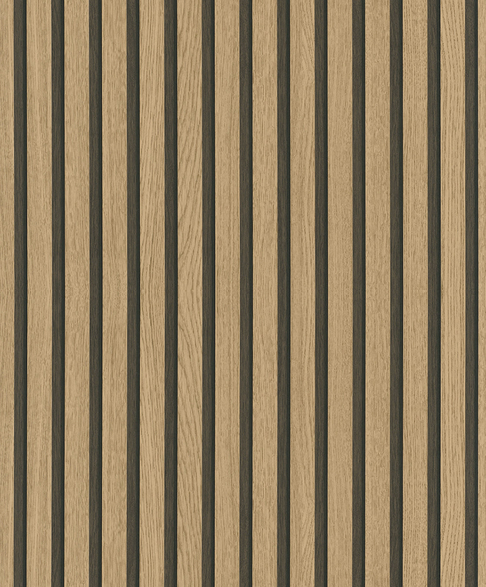 Botanica - Wood Stripe stripe wallpaper Marburg Roll Brown  33960 