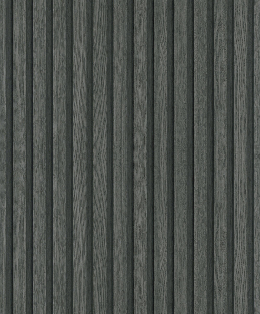 Botanica - Wood Stripe damask wallpaper Marburg Roll Dark Grey  33961 