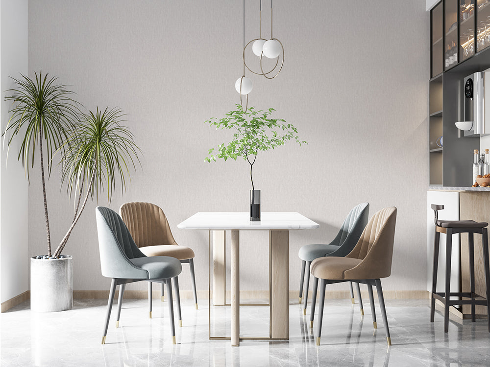 Botanica - Linen plain wallpaper Marburg    