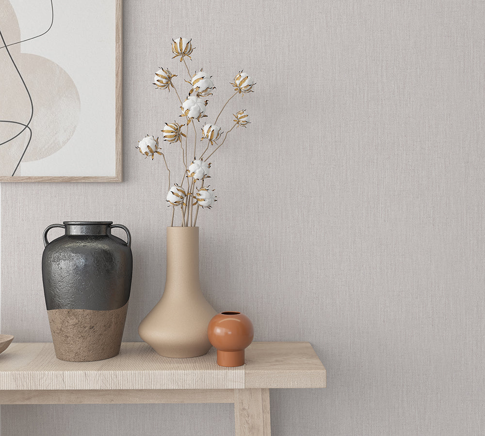 Botanica - Linen plain wallpaper Marburg    
