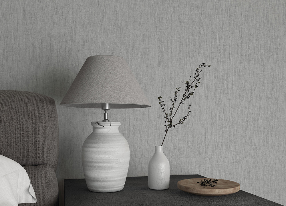 Botanica - Linen plain wallpaper Marburg    