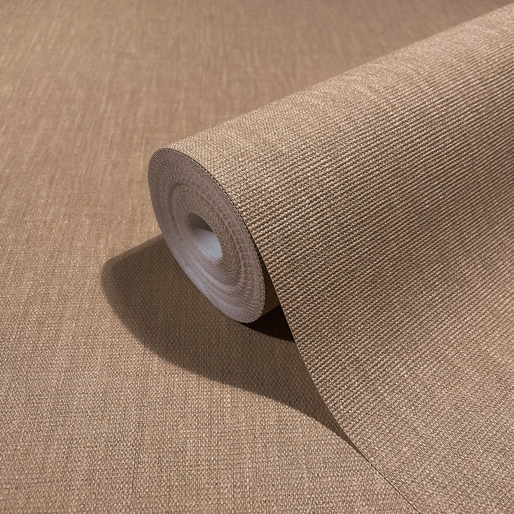 Botanica - Linen plain wallpaper Marburg    