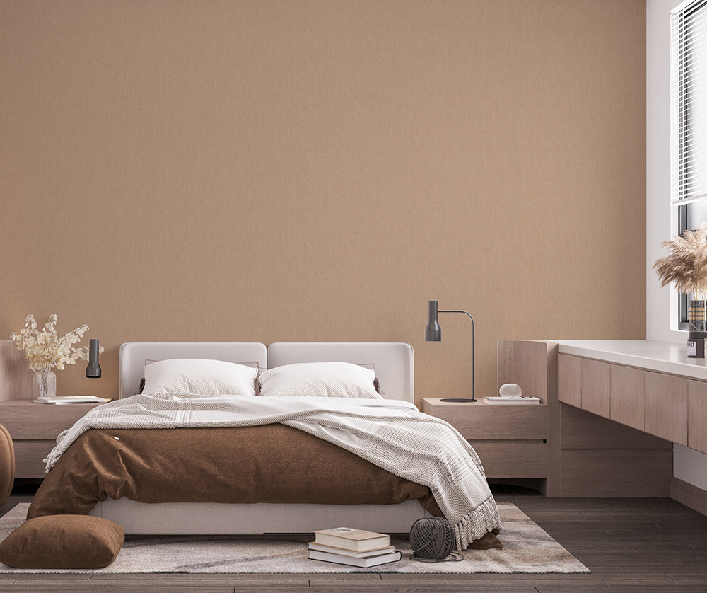 Botanica - Linen plain wallpaper Marburg    