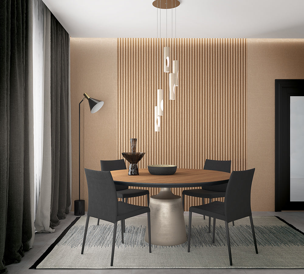 Botanica - Linen plain wallpaper Marburg    