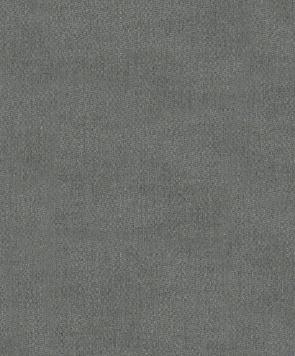 Botanica - Linen plain wallpaper Marburg Roll Dark Grey  33967 