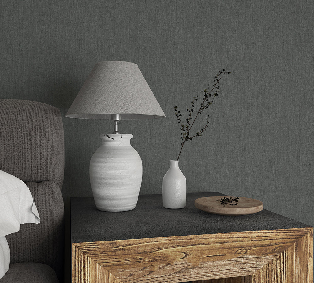 Botanica - Linen plain wallpaper Marburg    