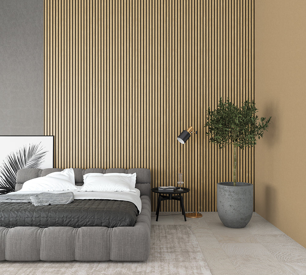 Botanica - Linen plain wallpaper Marburg    