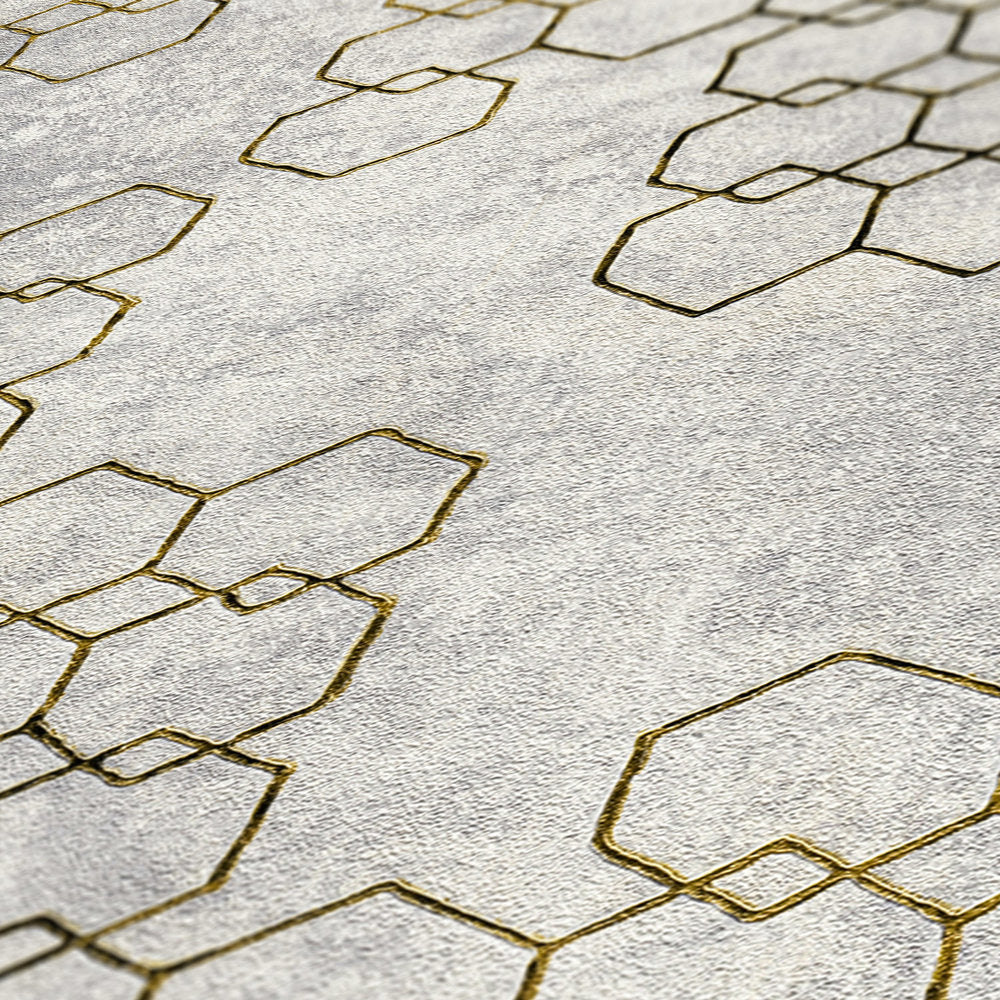stock sale - gilded geometric (3 last rolls sold together) clearance eurowalls    