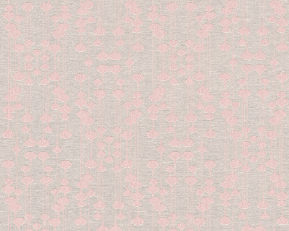 New life - Hanging Jewels geometric wallpaper AS Creation Roll Pink  356904