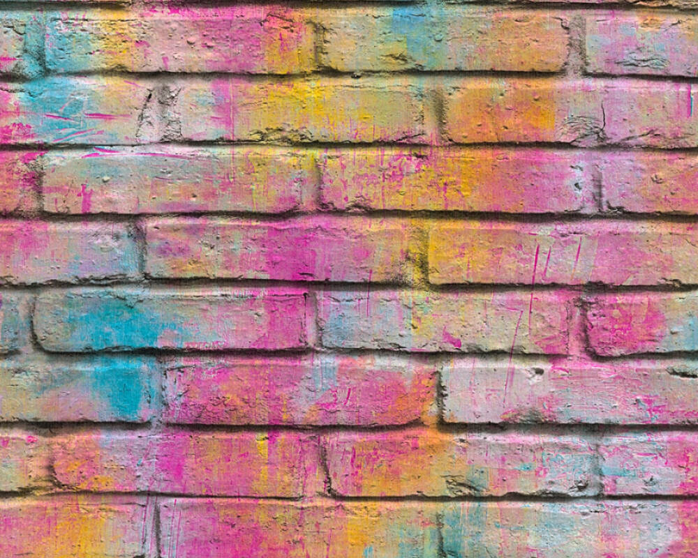 Industrial Elements - Fun Brick industrial wallpaper AS Creation Roll Multicolour  361001