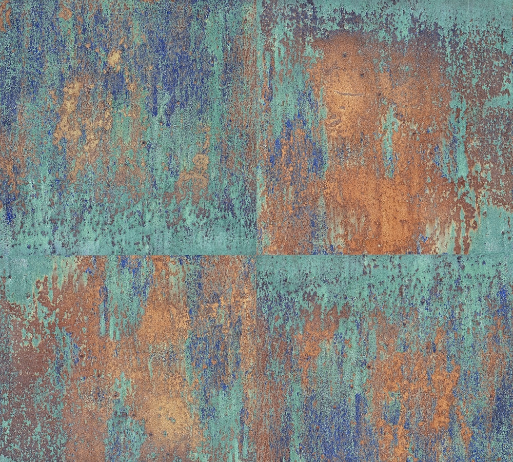 Industrial Elements - Major Metal industrial wallpaper AS Creation Roll Blue  361181