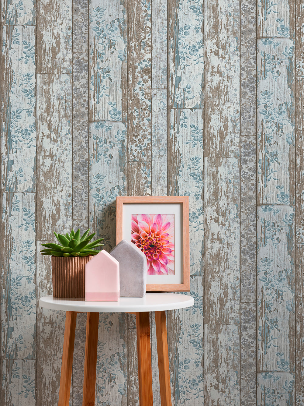 Bude 2.0 - Floral Rustic Timber industrial wallpaper AS Creation    