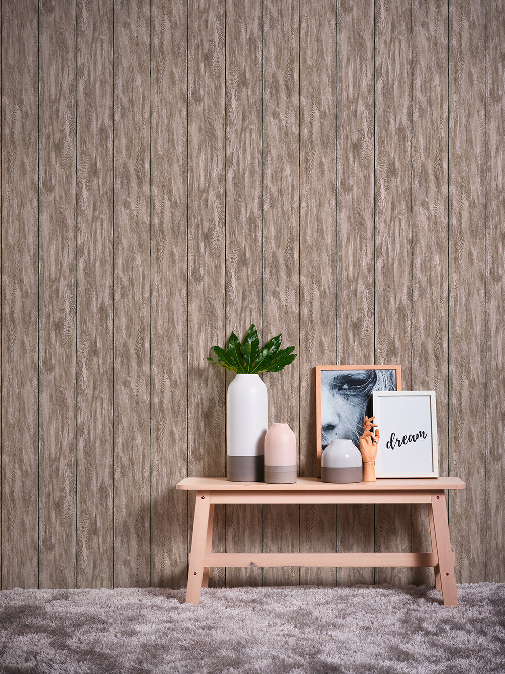 Bude 2.0 - Washed Wood industrial wallpaper AS Creation    
