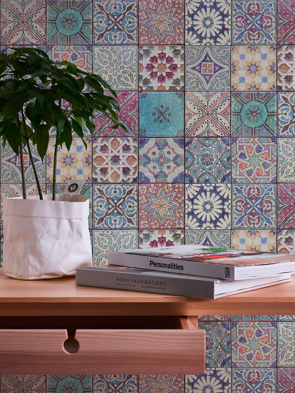 Bude 2.0 - Boho Tiles industrial wallpaper AS Creation    