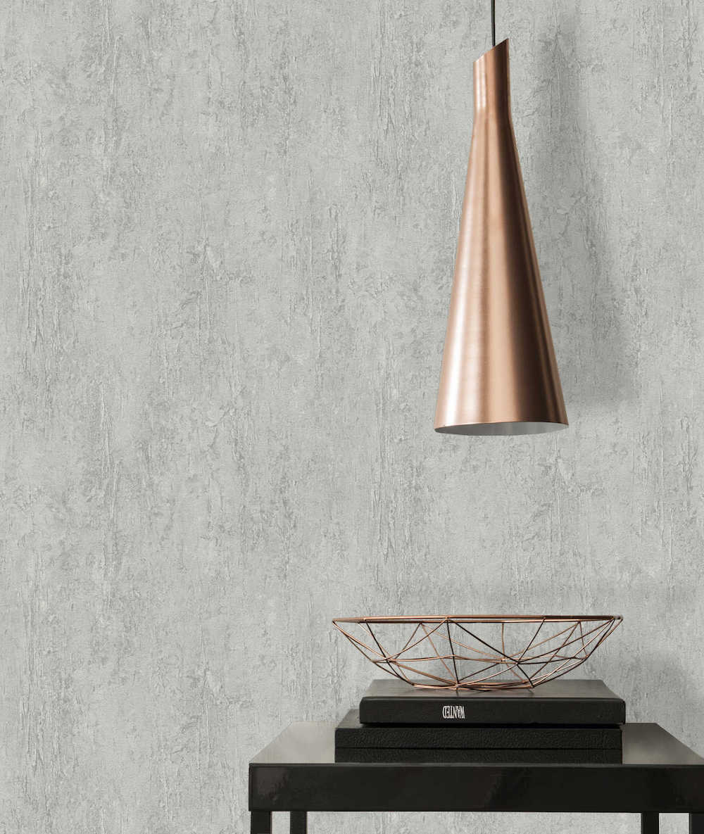 Industrial Elements - Contemporary Grey Stone bold wallpaper AS Creation    