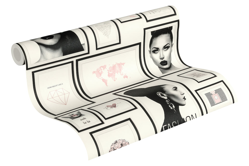 Metropolitan Stories - Fashion Collage geometric wallpaper AS Creation    
