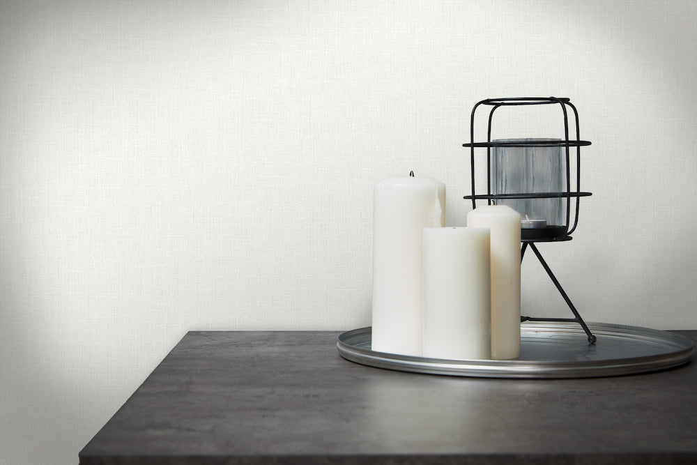 Metropolitan Stories - Linen Fresh plain wallpaper AS Creation    