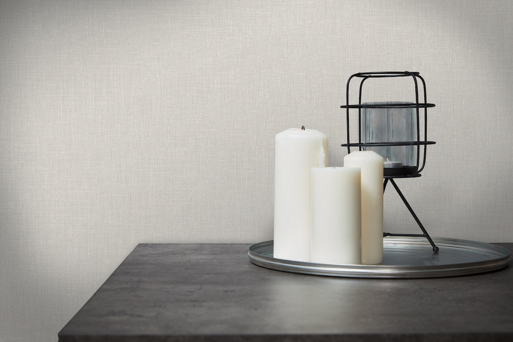 Metropolitan Stories - Linen Fresh plain wallpaper AS Creation    