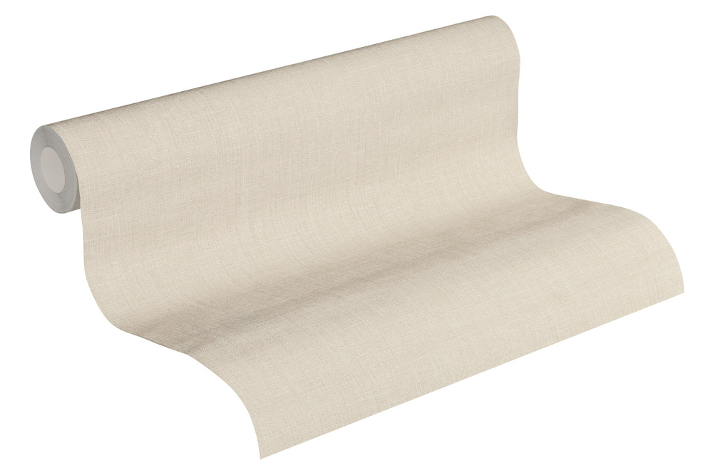 Metropolitan Stories - Linen Fresh plain wallpaper AS Creation    
