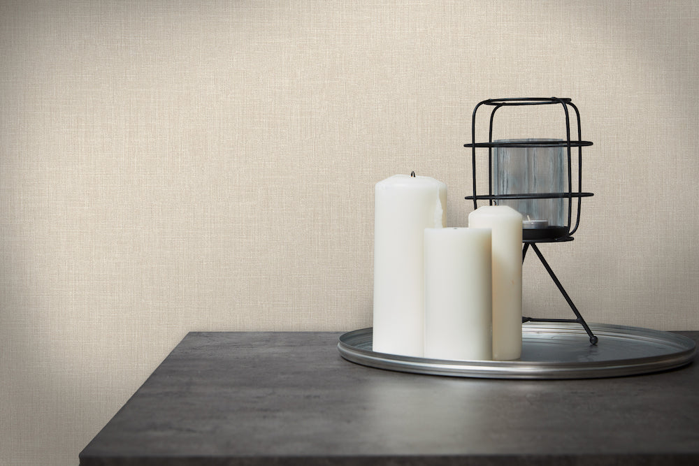 Metropolitan Stories - Linen Fresh plain wallpaper AS Creation    