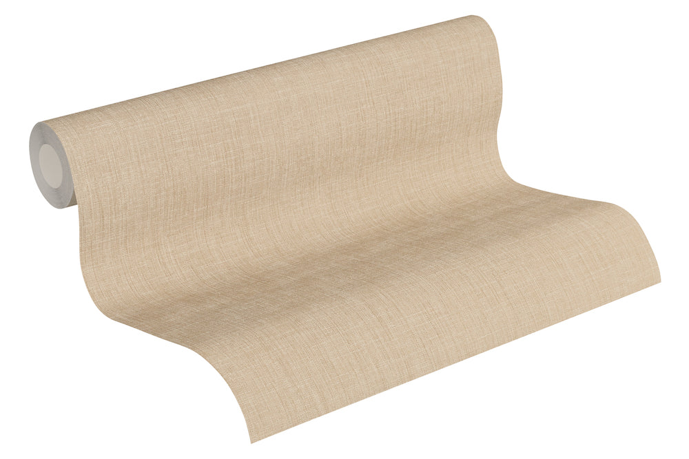 Metropolitan Stories - Linen Fresh plain wallpaper AS Creation    