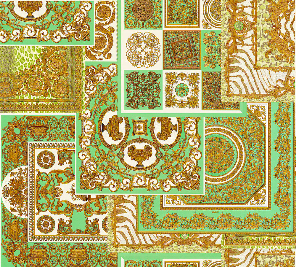 Versace 4 designer wallpaper AS Creation Roll Green  370482
