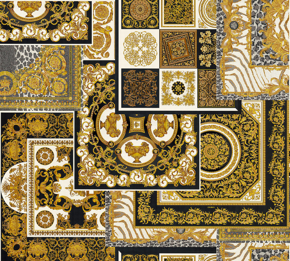 Versace 4 designer wallpaper AS Creation Roll Black  370483