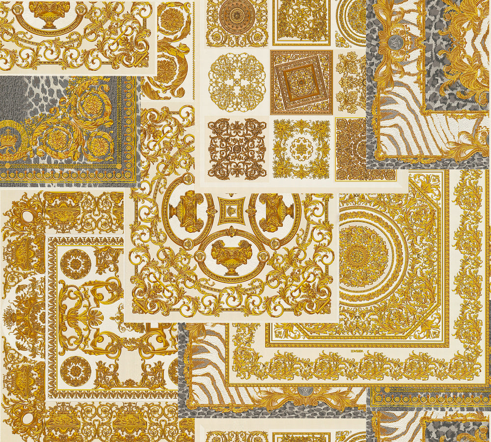 Versace 4 designer wallpaper AS Creation Roll Cream  370484