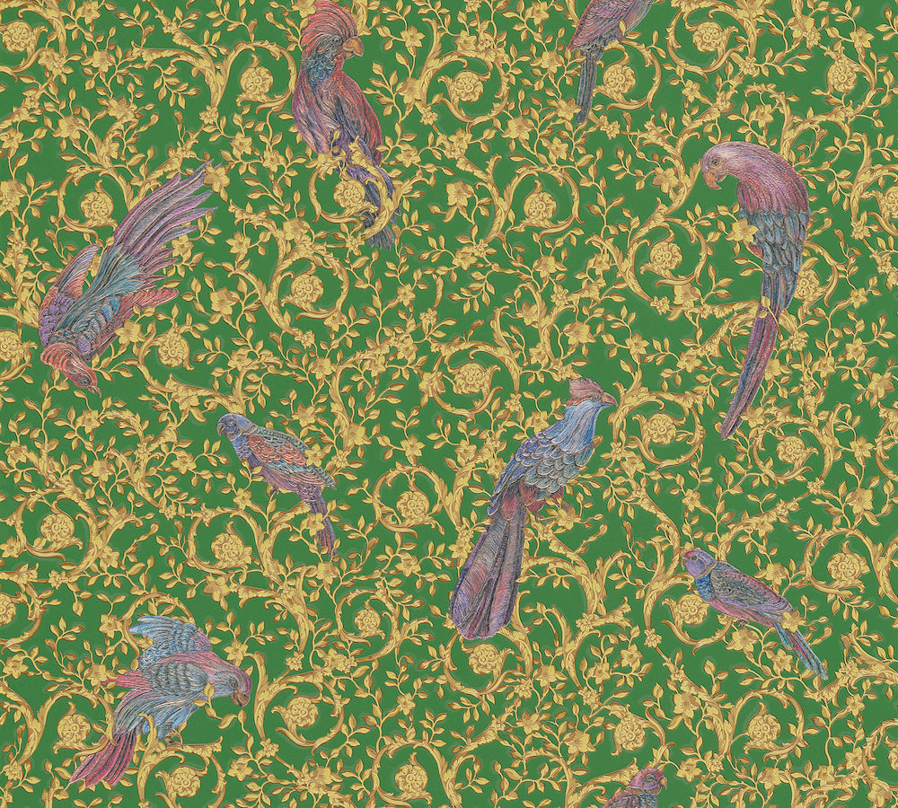 Versace 4 designer wallpaper AS Creation Roll Green  370533