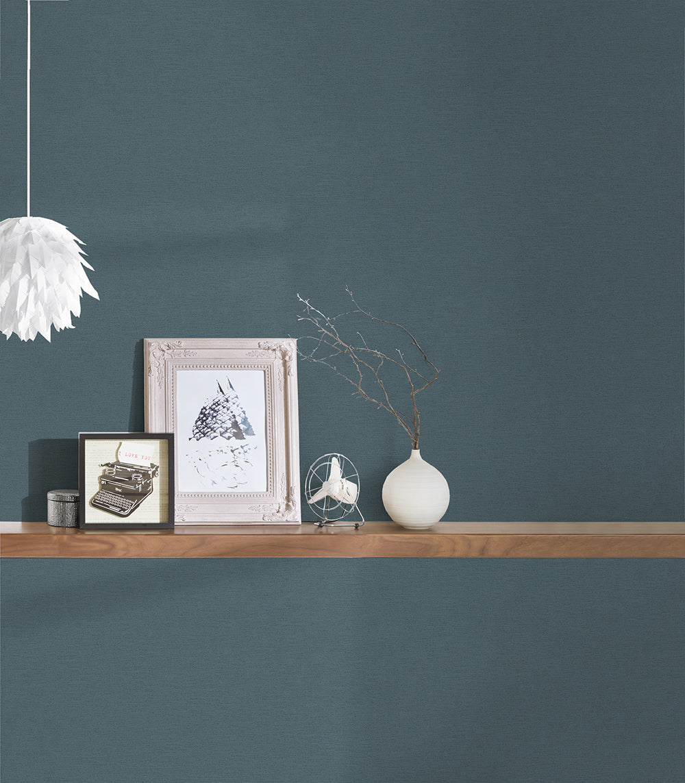 Cuba - Simplicity Linen Effect plain wallpaper AS Creation    
