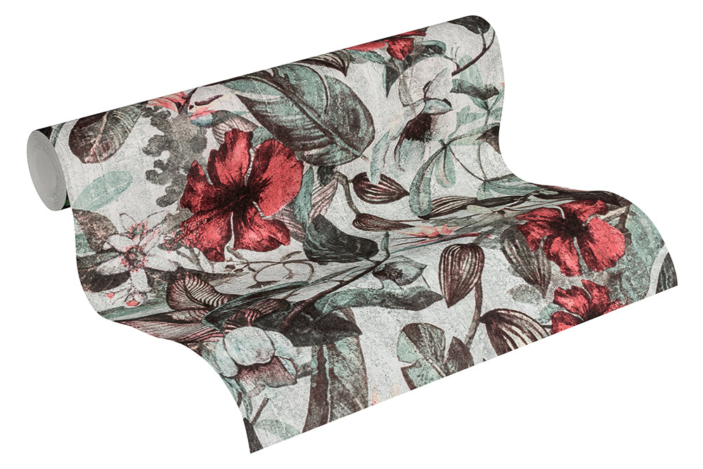 Greenery - Floral Frenzy botanical wallpaper AS Creation    