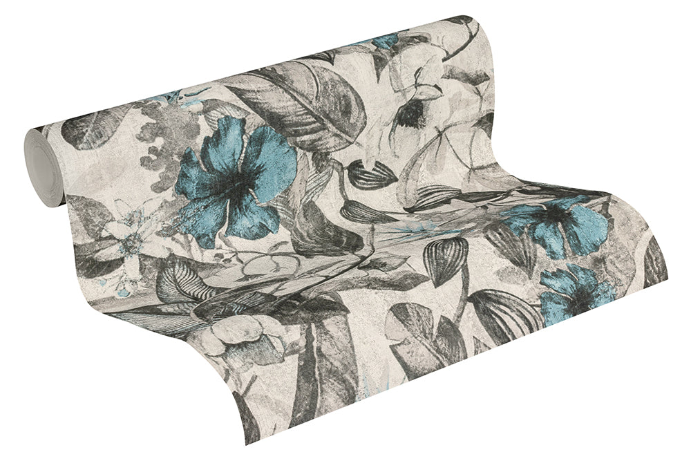 Greenery - Floral Frenzy botanical wallpaper AS Creation    