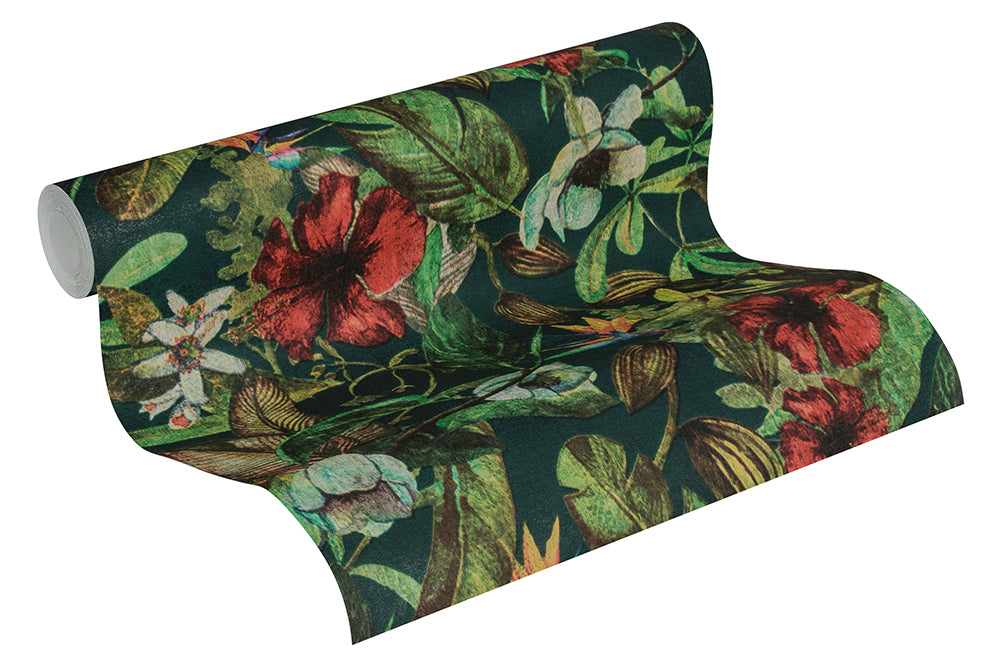 Greenery - Floral Frenzy botanical wallpaper AS Creation    