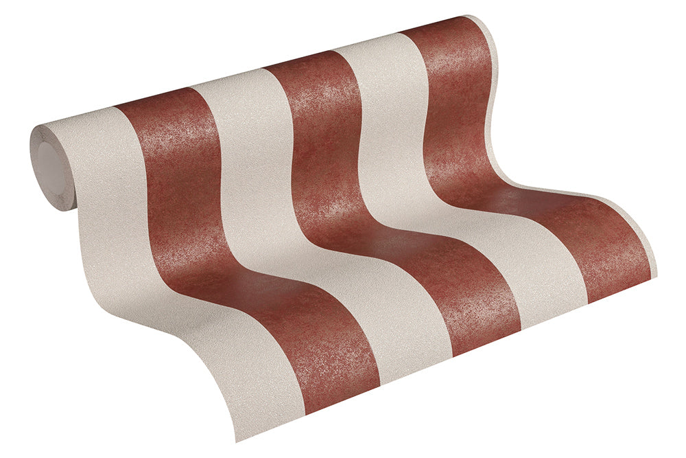Trendwall - Hamptons Lustrous Stripe stripe wallpaper AS Creation    