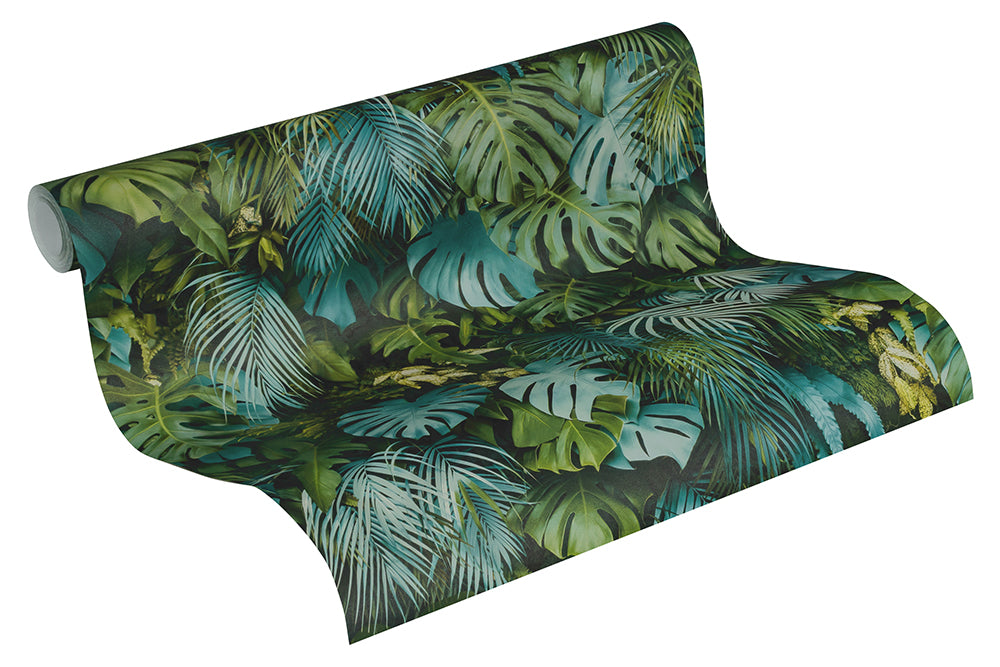 Greenery - Vibrant Palms botanical wallpaper AS Creation    